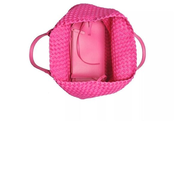 NWT URBAN EXPRESSIONS Ithaca Woven Neoprene Tote - Picture 4 of 5